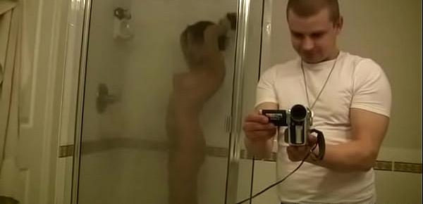  Sexy Big Titted Chick Recorded Inside Shower By BF